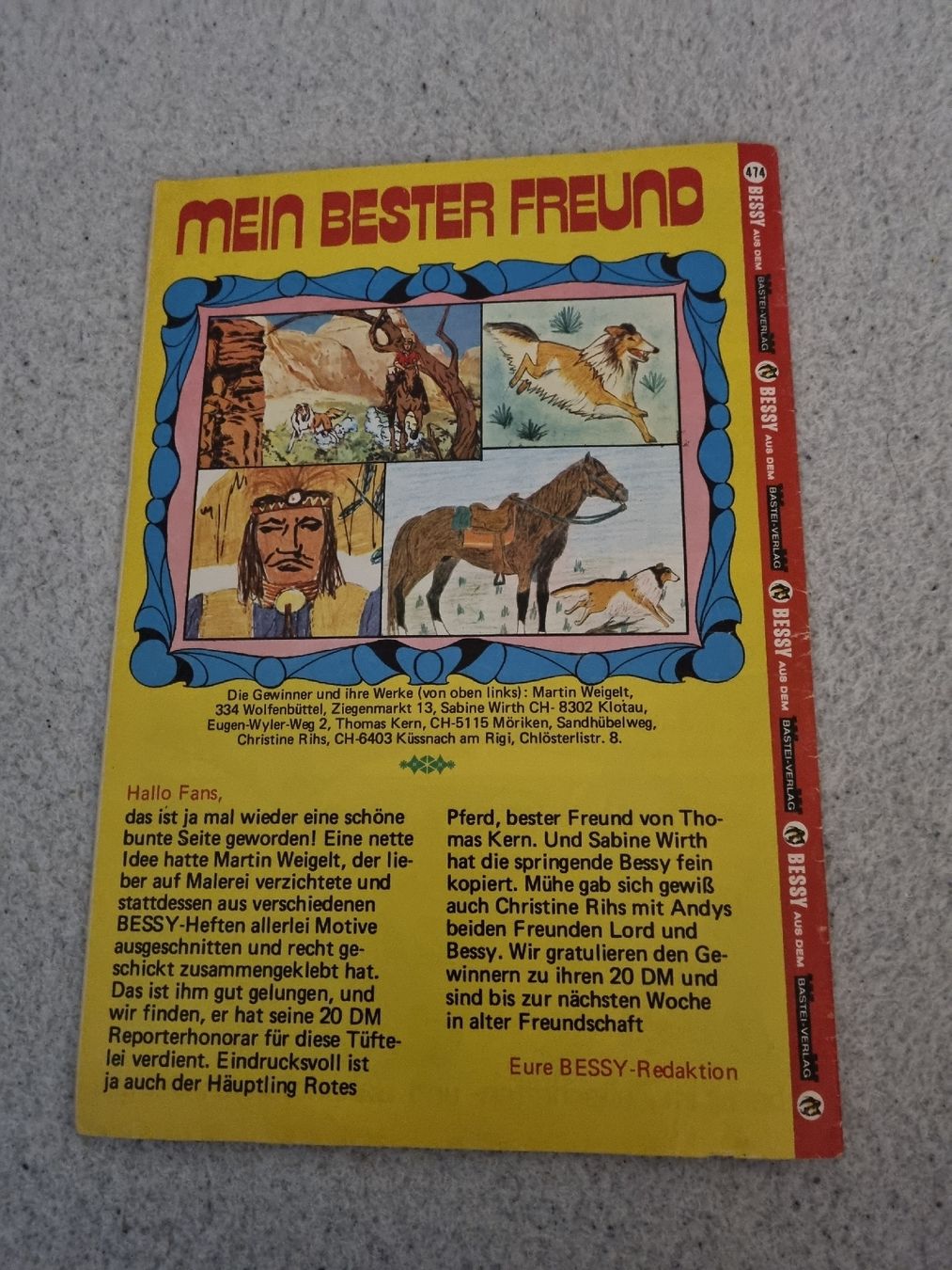 BD: Bessy Heft Nr  474 – D'occasion à Oberentfelden par Giants 1