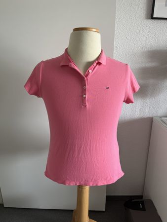 Tommy Hilfiger Damen Polo Shirt Rosa, Grösse XL