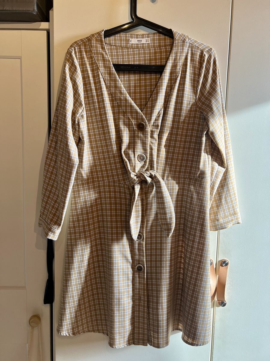 Mango Kleider: ROBE MANGO BEIGE À CARREAUX - M – Gebraucht aus Fribourg von alex_afs 1