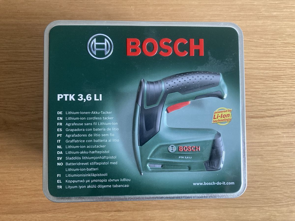 Bosch Tutti gli attrezzi: Tacker Bosch PTK 3,6 Li – Usato da Winterthur venduto da Whitefish 1