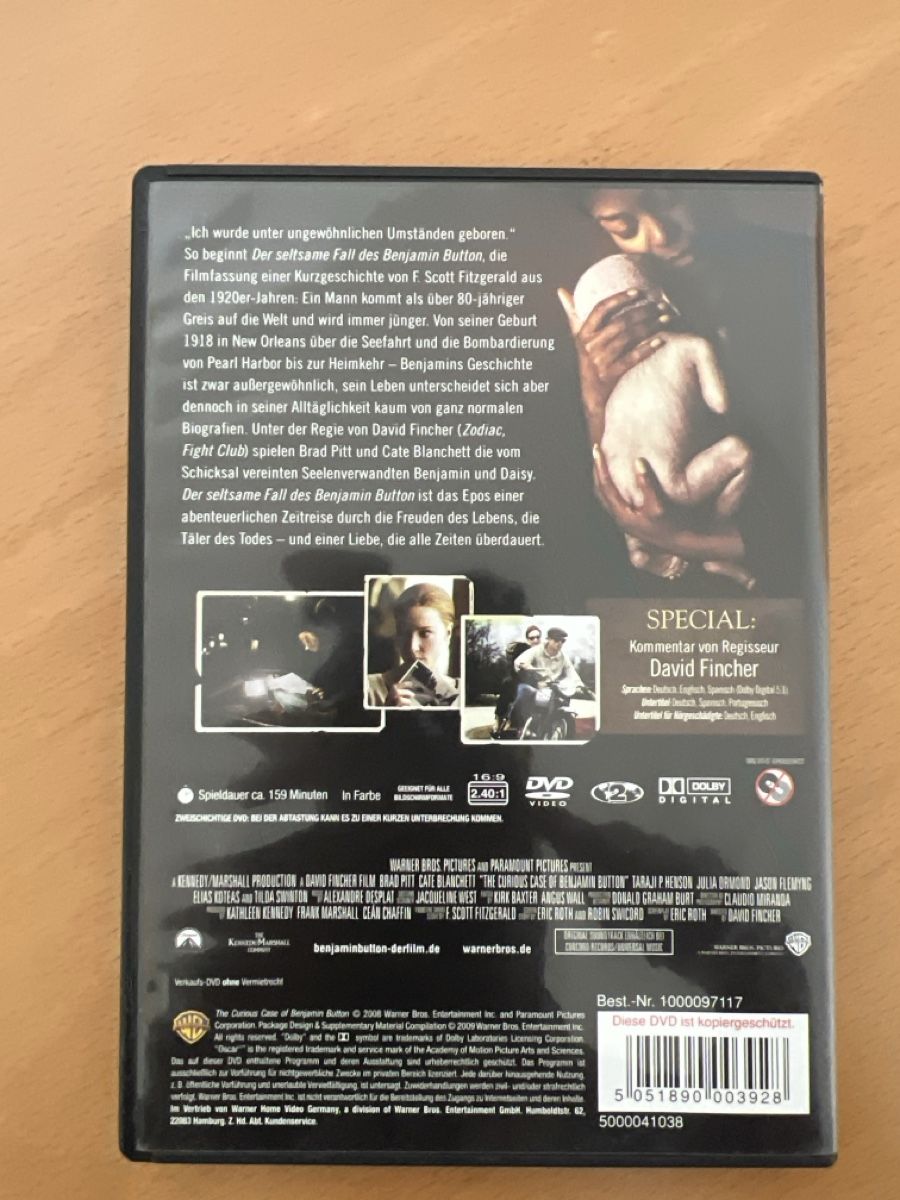 Alle DVDs: Der seltsame Fall des Benjamin Button DVD – Gebraucht aus windisch von meisterkingremo 1