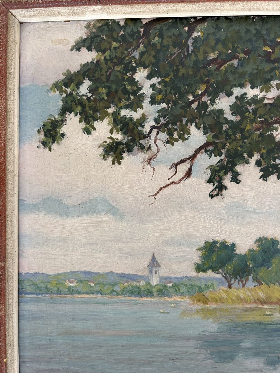 Tableaux:  Ölgemälde K. Kellermann Lengwiler Weiher – D'occasion à Kreuzlingen par Pix66 3