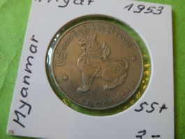 Myanmar 1953 1 Kyat