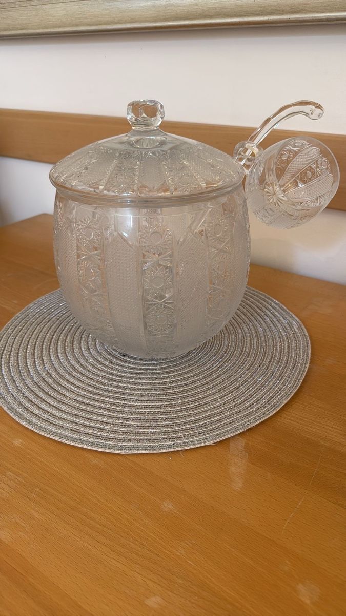 Bicchieri: Kristall-Bowle mit Deckel und Kelle – Nuovo (secondo la descrizione) da Wollerau venduto da Loli-04 3