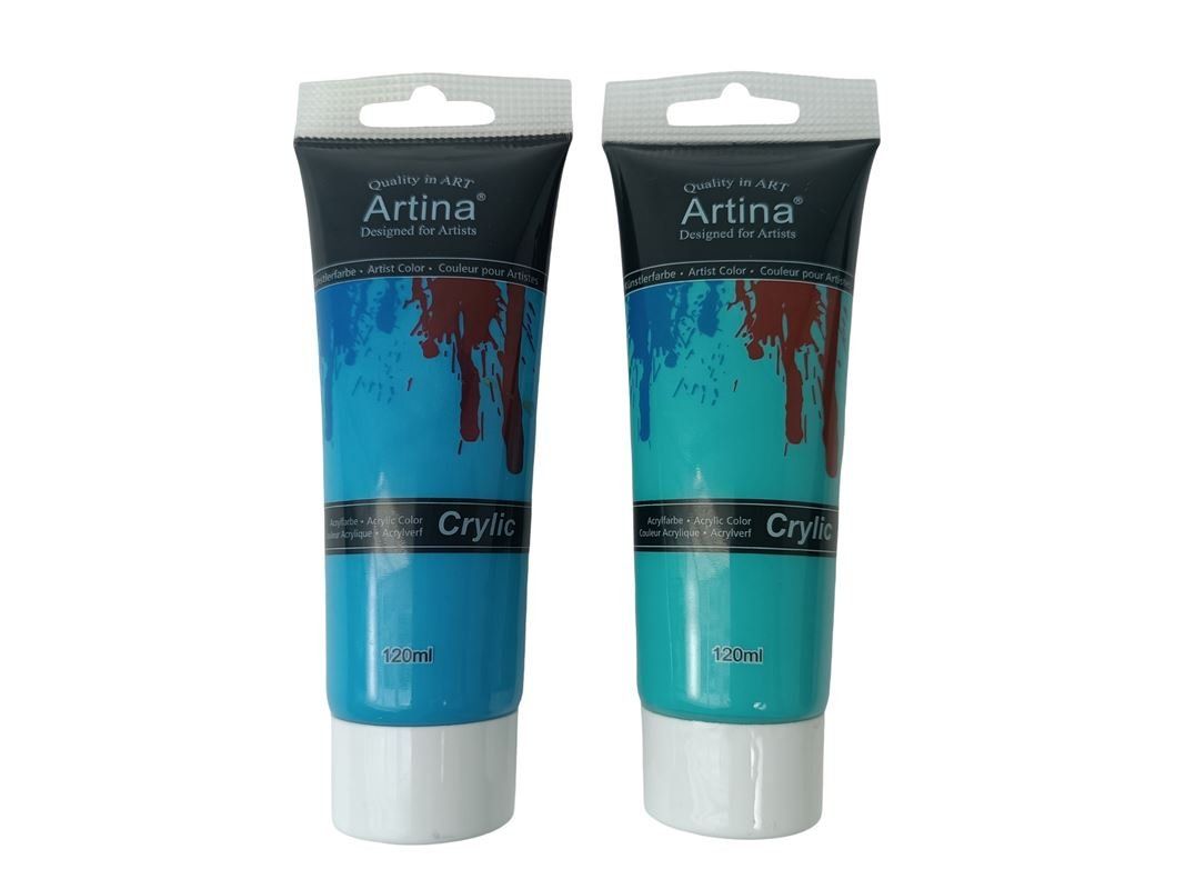 Peintures: ARTINA Acrylfarben 2 Blautöne – D'occasion à Luzern par Restwert_Luzern