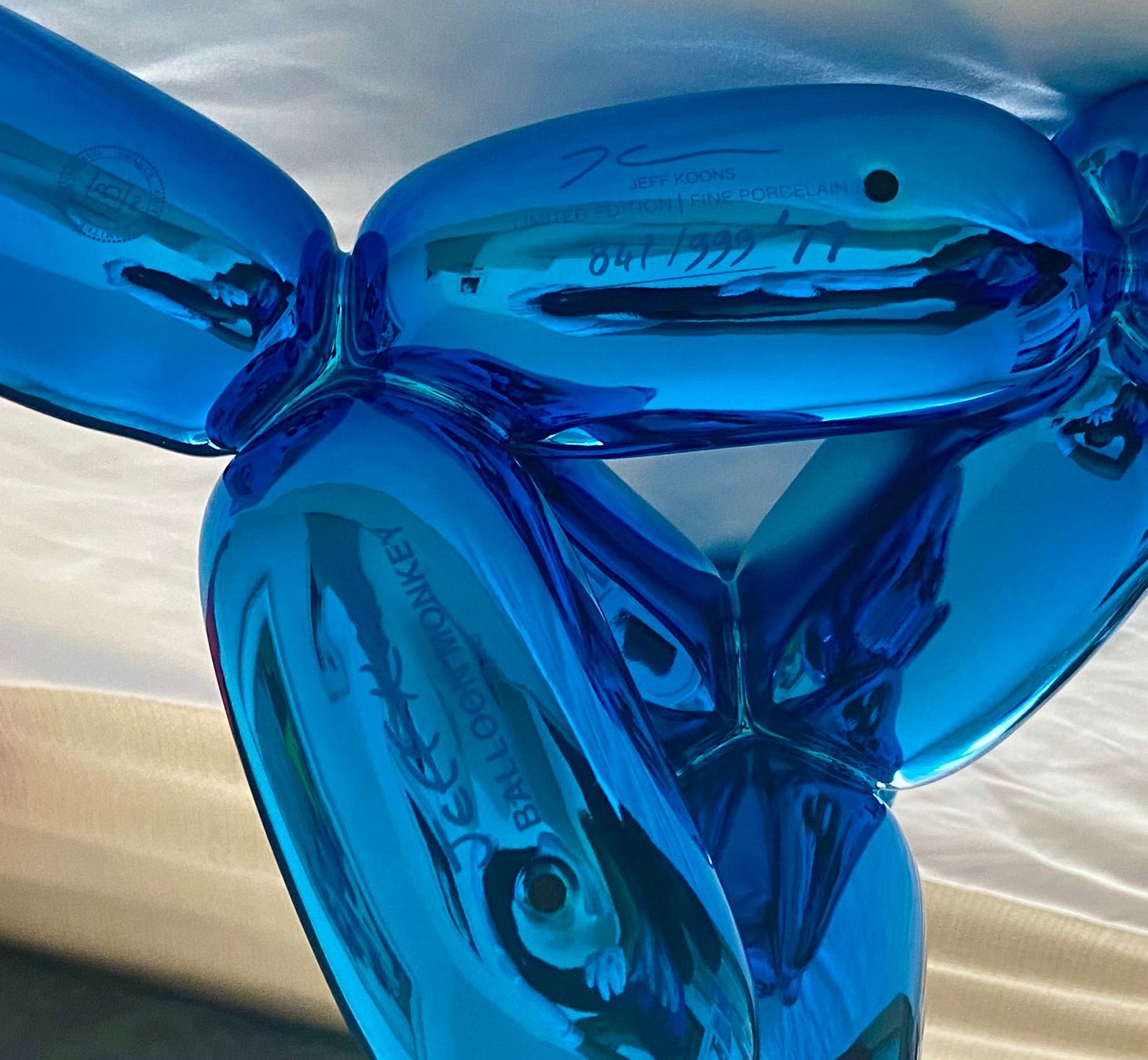 Skulpturen & Statuen: Jeff Koons Blue Monkey Original mit Zertifikat – Gebraucht aus Winterthur von TheArtAffair 4