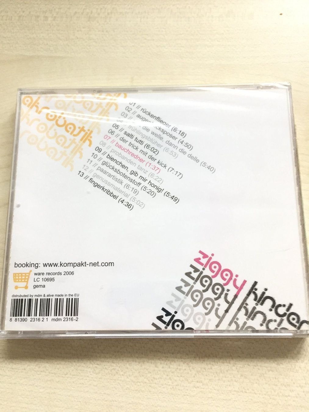CDs: Ziggy Kinder - Akrobatik – Neu und originalverpackt aus Rüti ZH von alumedien 1