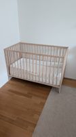 Ikea Sniglar Baby Crib wit mattress and bumper pad 