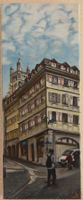 Lausanne - Tableau Acrylique - 20 x 50cm Escalier du Marché