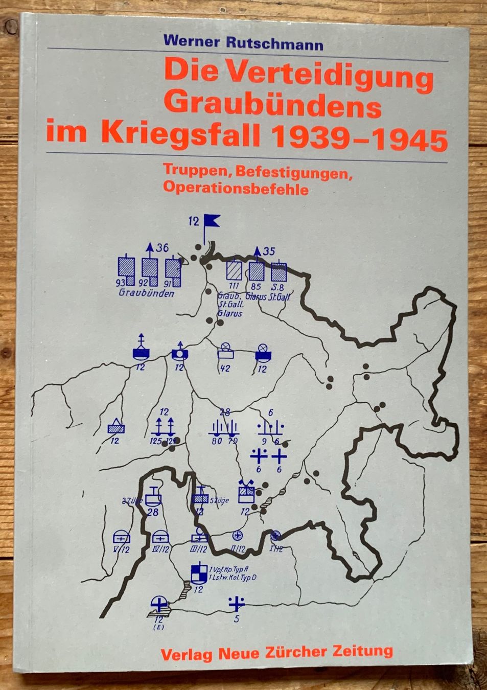 Bücher: Buch Die Verteidigung Graubündens im Kriegsfall – Gebraucht aus Goldingen von Bergler012