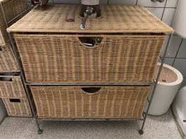 Rattan Badezimmer Unterschrank