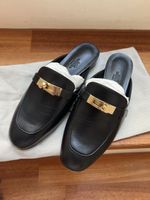 Pantoletten Oz noir / Schwarz 36 Gold schallen 