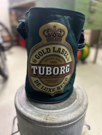 Tuborg Kühltasche, älteres Sammlerstück.