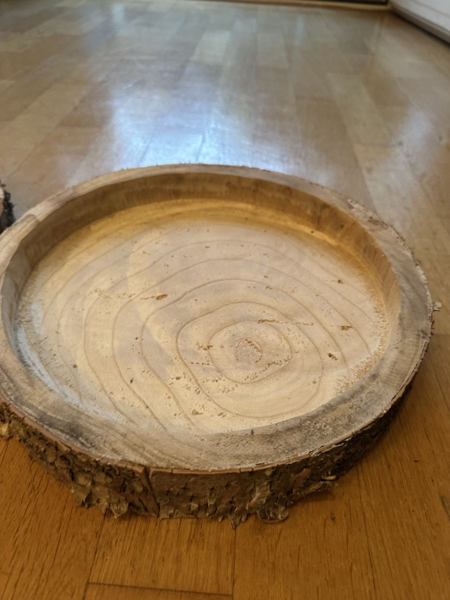 Tutte le decorazioni: Deko Holz Teller 34cm 2 Stück  – Nuovo (secondo la descrizione) da Bern venduto da womiman 3