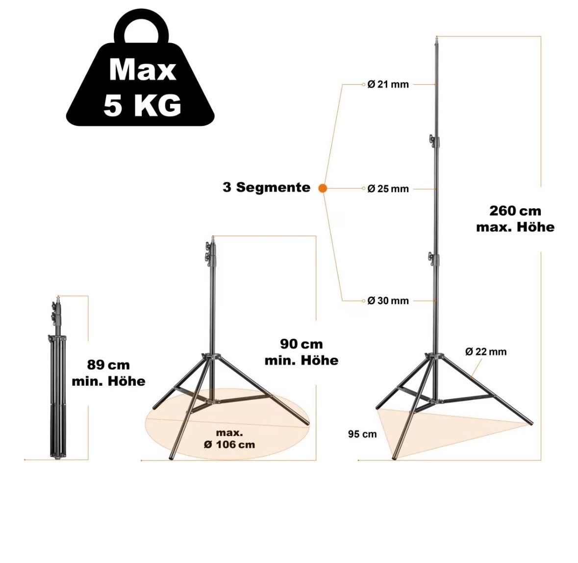 Lampade: Stativ für Licht/ Softbox – Usato da Zürich venduto da Mikrowellenabdeckung 4
