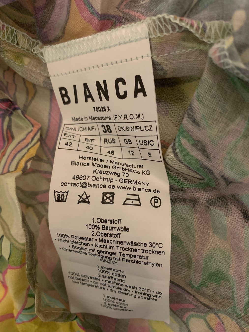 Camicette: Neue Bluse von BIANCA – Nuovo e nell'imballaggio originale da Lausen venduto da tiguan07 3