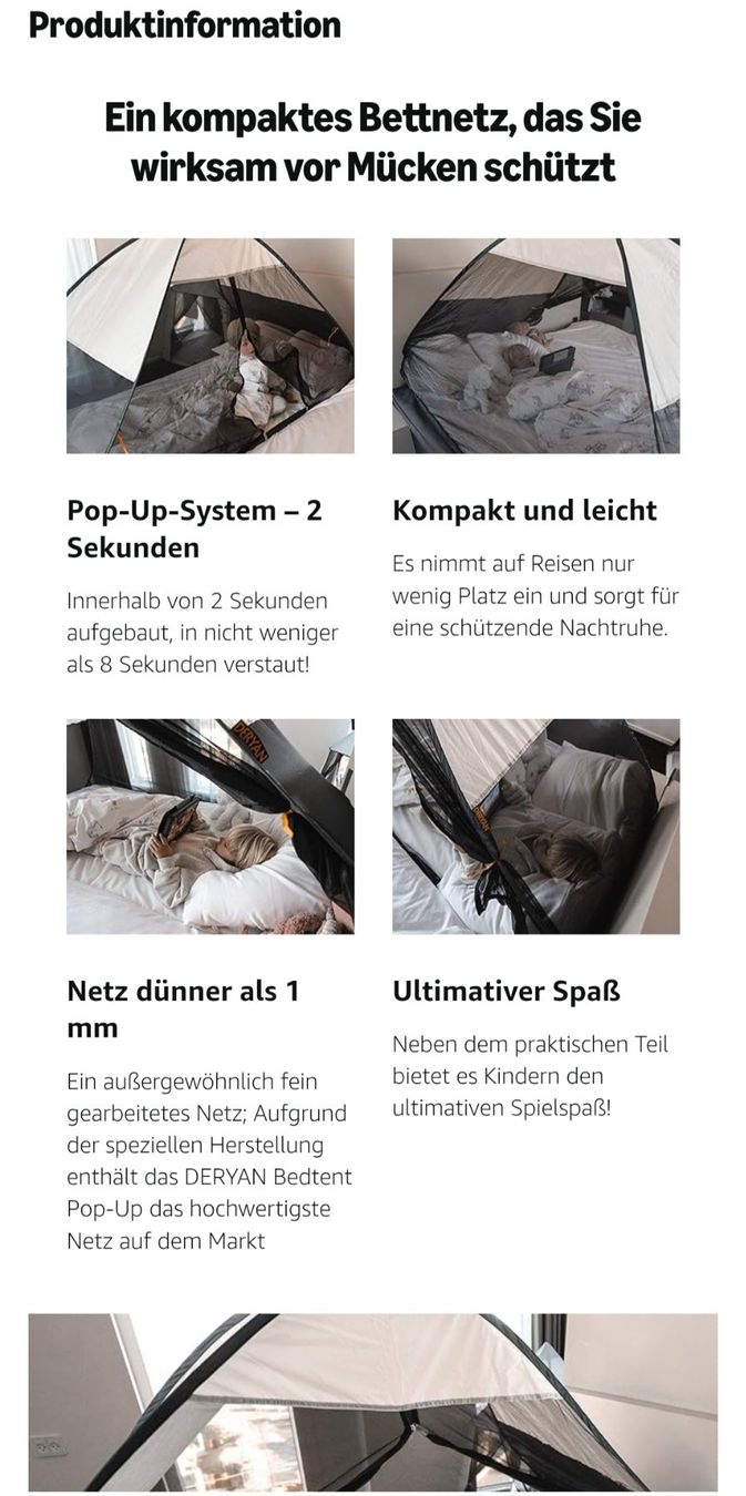 Tende : Pop up Bettzelt NEU – Nuovo e nell'imballaggio originale da Binz venduto da julijuli 4