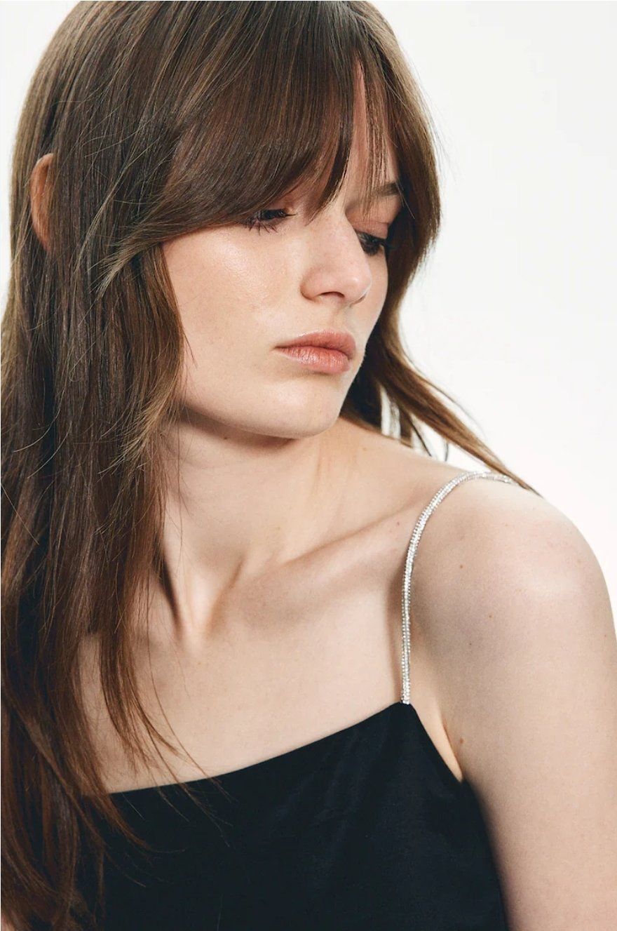 H&M Tops: H&M Schwarzes Top mit Strass-Trägern, Gr. L – Gebraucht aus Erlinsbach SO von ULIKH 1
