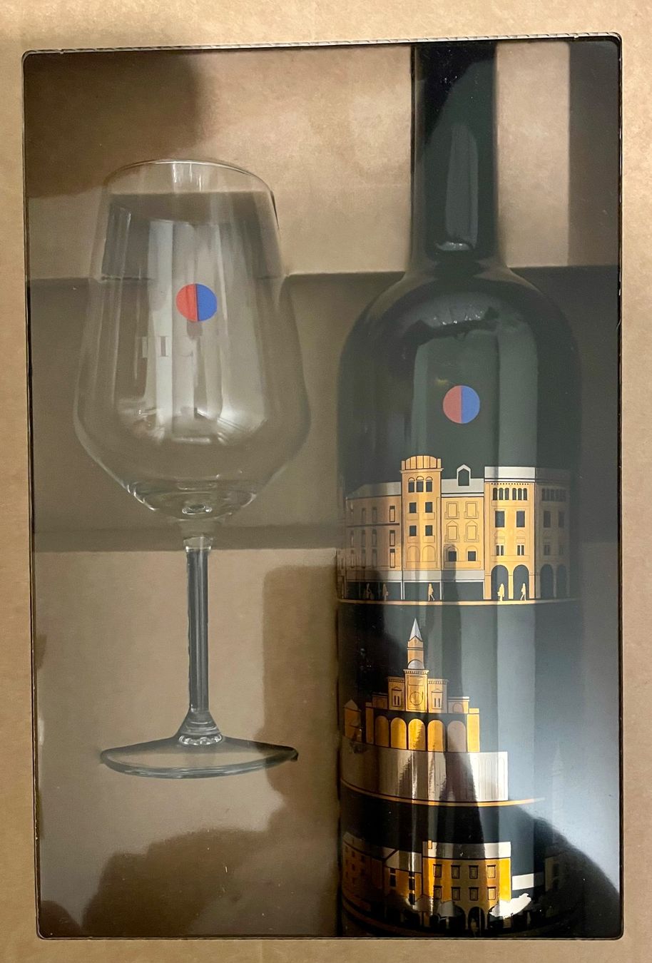 Bicchieri: Weinglass Tessin mit passender Glassflasche – Nuovo e nell'imballaggio originale da Jonschwil venduto da comercio 1