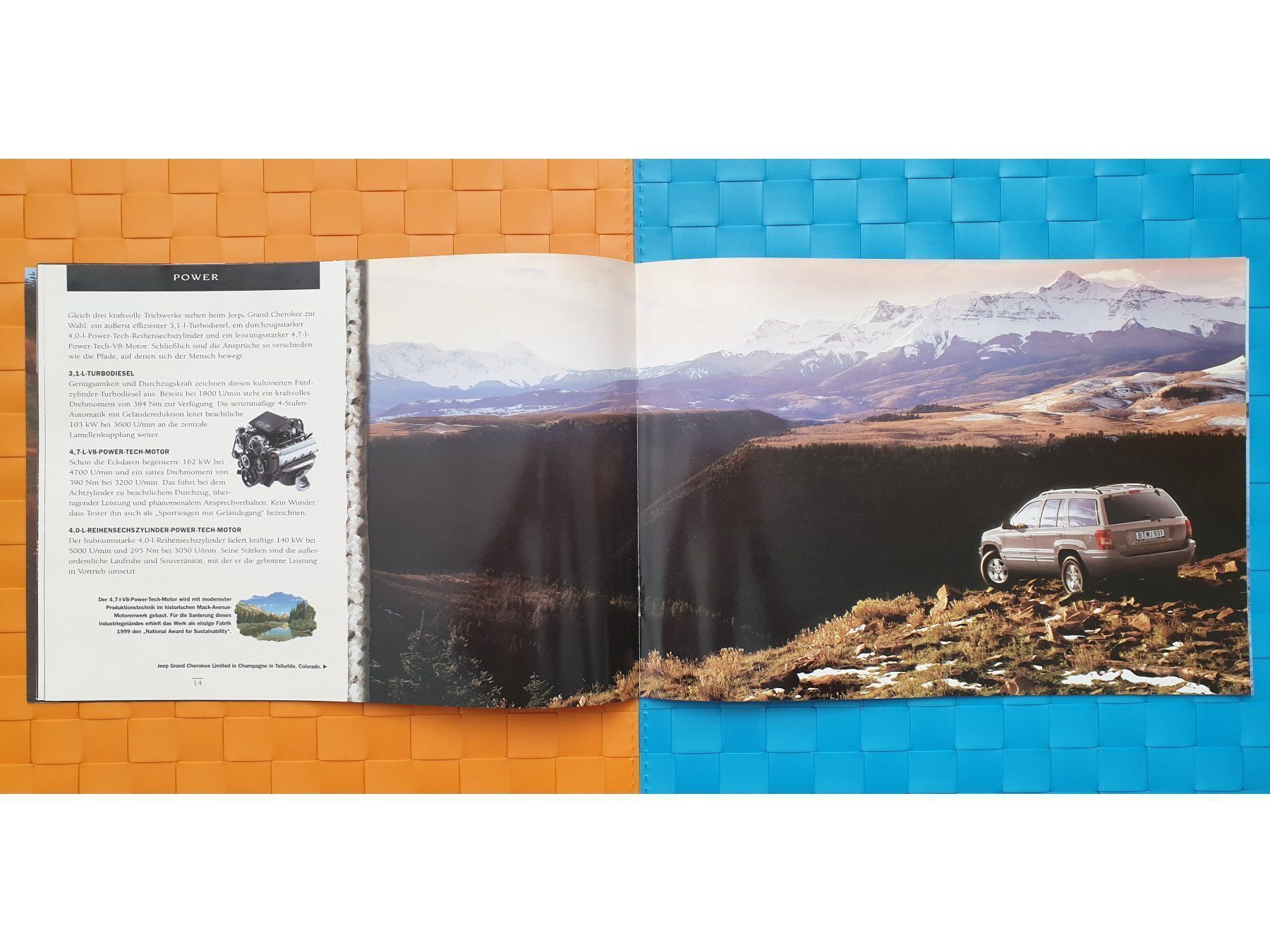 Riviste & Magazine: JEEP GRAND CHEROKEE 2000 - Prospekt / Katalog – Usato da Viganello venduto da CARLiteratur 5