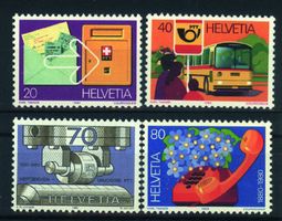 1980, Nr.645–648, Sonderpostmarken PTT-Serie **