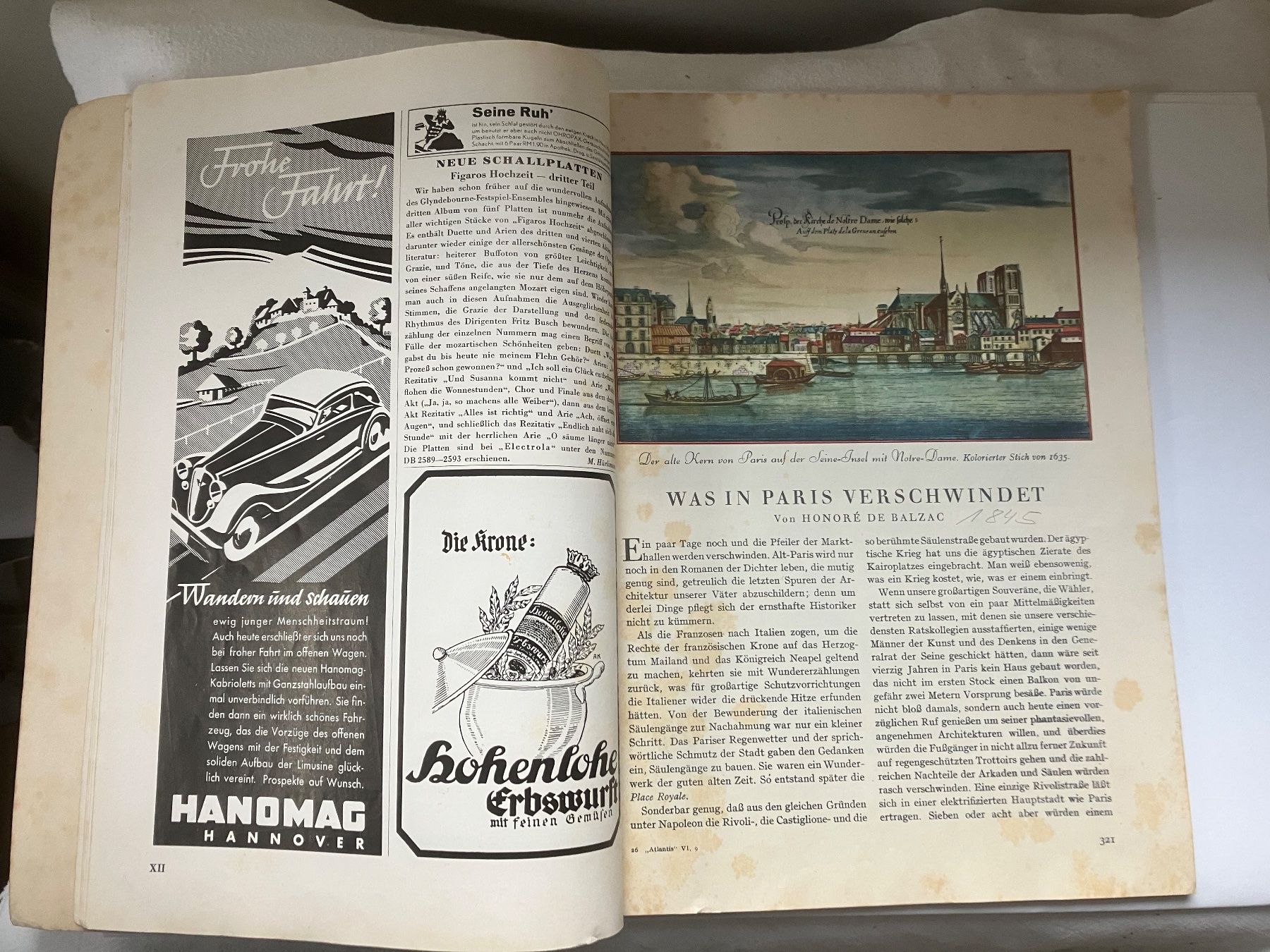 Riviste & Magazine: Atlantis Heft 6 Juni 1937 – Usato da ZUERICH venduto da Carolus1 2