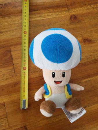 Super Mario Bros. Wii Stofftier Toad - schöner Zustand