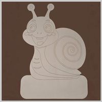 Geburtstafel Schnecke für Junge - Zum selber Bemalen