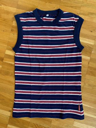 T-Shirt Gr.S blau-rot-weiss Stretch