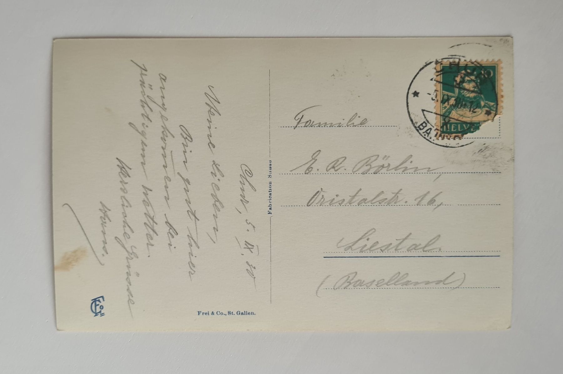 Cartoline postali: Chur 1930 – Usato da Ebikon venduto da Donar50 1