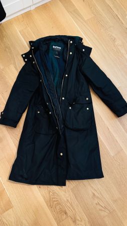 Barbour Long Cannich Wax Jacke NEUWERTIG – Schwarz – Gr. 34