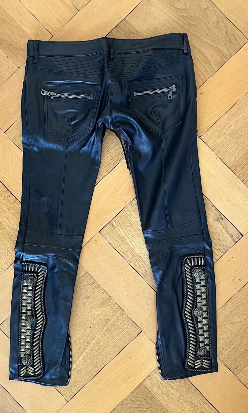 Pantaloni: Balmain, pantalon en cuir – Nuovo (secondo la descrizione) da Genève venduto da dachaw 2