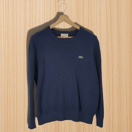 Pull Lacoste bleu marine homme Taille XXL, superbe état