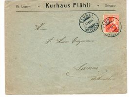 Brief 1914  Kurhaus Flühli LU nach Sarnen