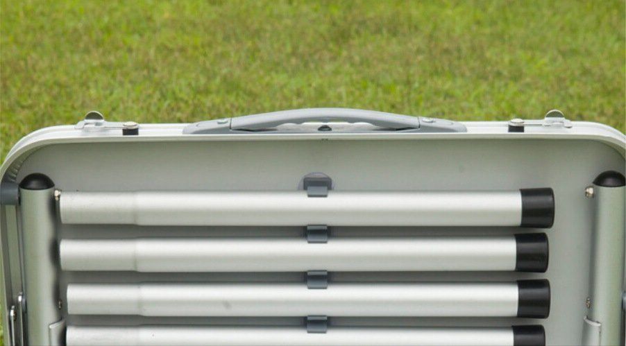 Tavoli: Mini Table camping pliante portable en aluminium et MDF – Nuovo e nell'imballaggio originale da Morges venduto da All4nature 3