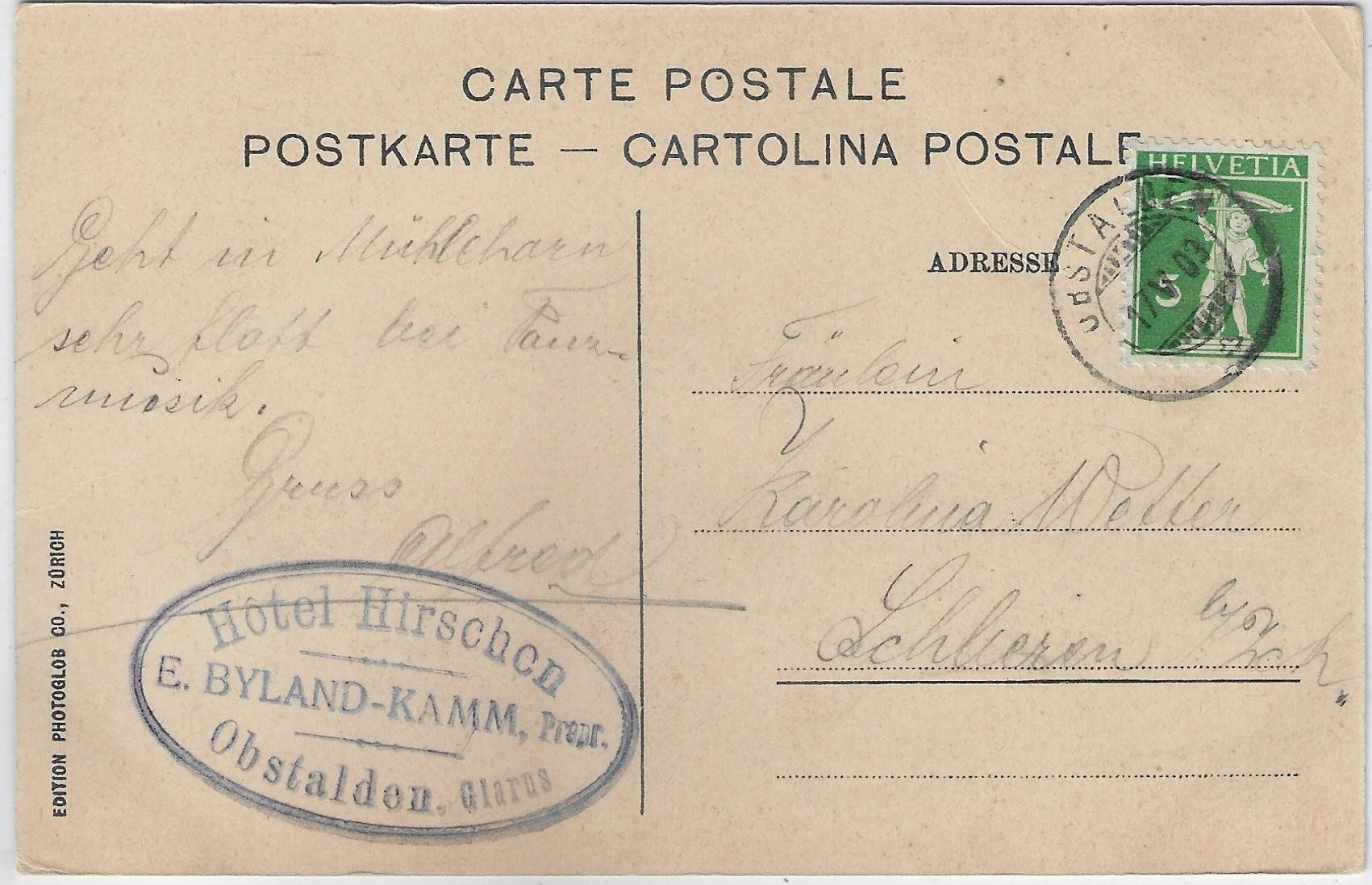 Cartes postales: Abendstimmung am Walensee - Litho – D'occasion à Ettingen par Kartenplanet 1