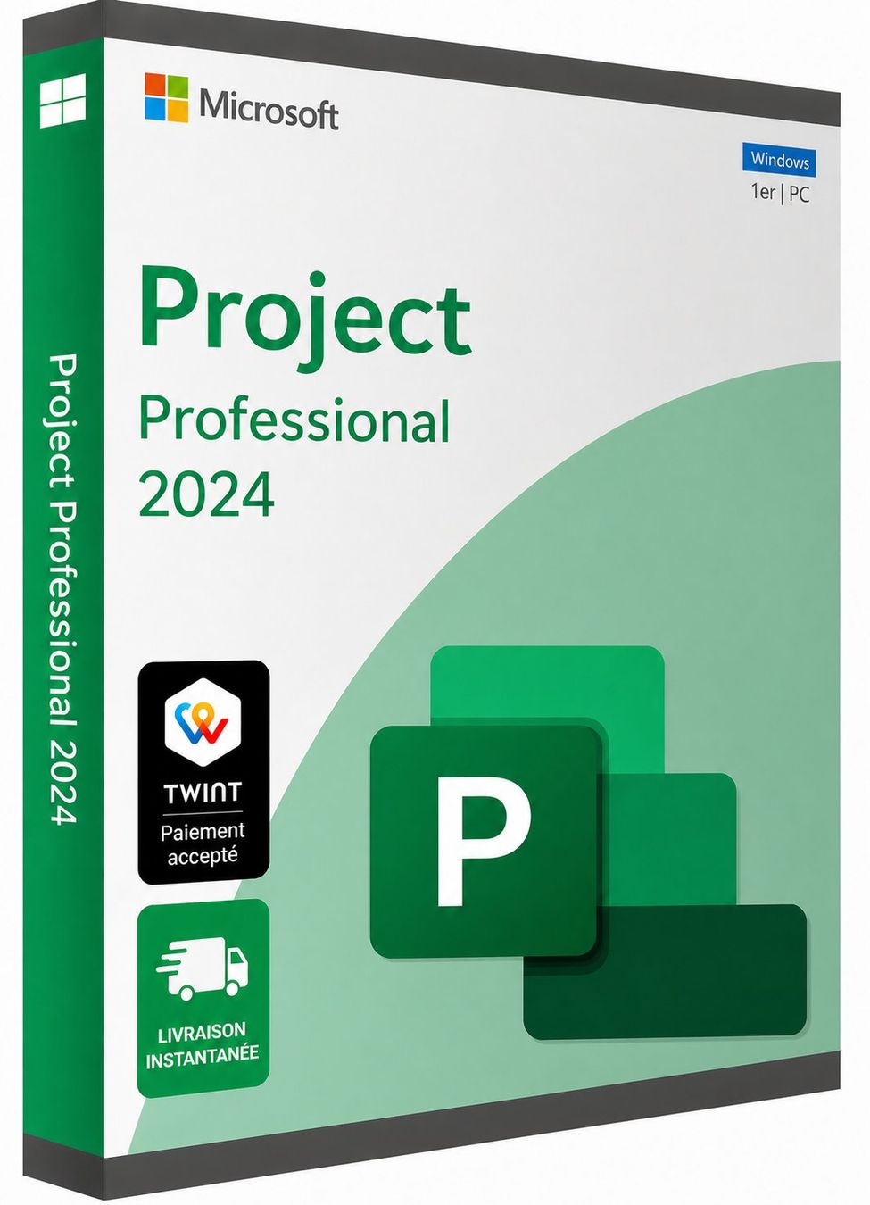Microsoft Software: Project 2024 Pro Plus – Livraison instantané – Usato da Saignelégier venduto da onekeystore