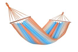JOBEK Stabhängematte wetterfest 300 cm orange-blau