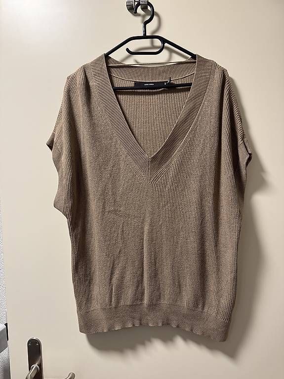 Vero Moda T-shirt: Vero Moda Damen Strickpullover Kurzarm Beige Gr. S Überga... – Usato da Zürich venduto da cha_7n8s