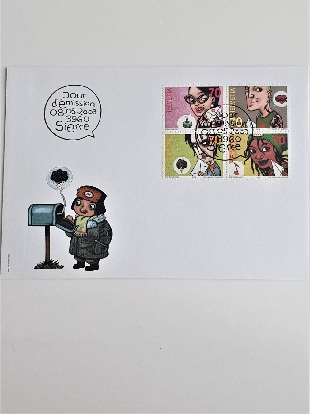 Tutti i francobolli: (114)    2003 "Comics" Tom Tirabosco" ET – Usato da Schwarzhäusern venduto da Inot3 9
