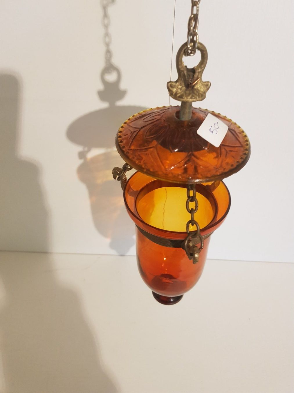 Lampadari & plafoniere: Hängelampe aus Glas, orange – Usato da Münchenstein venduto da tsp01 1