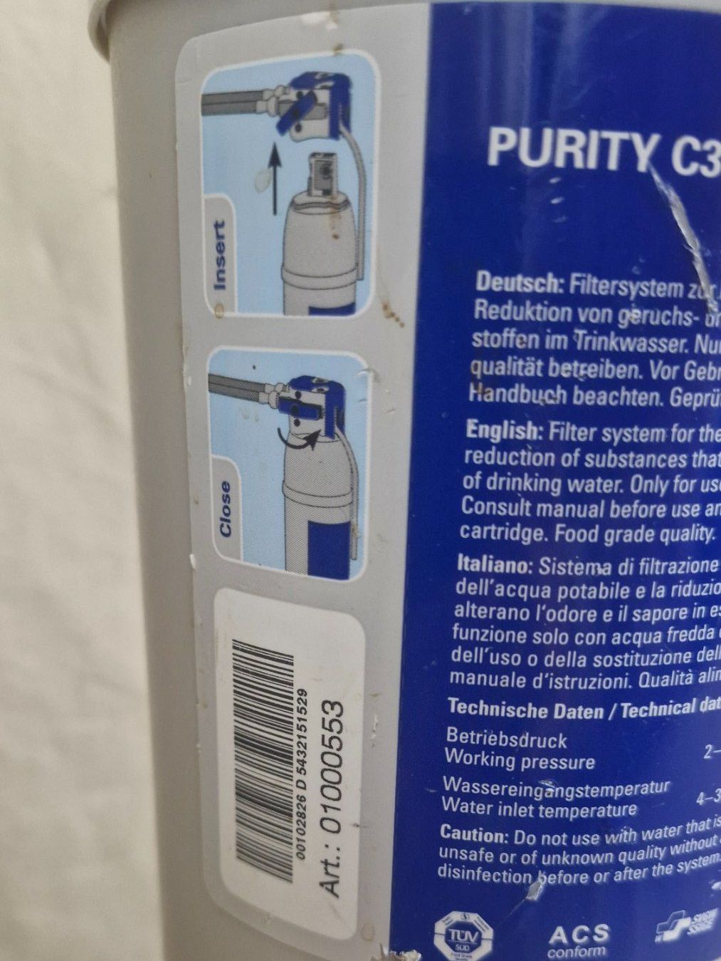 Sanitari: Brita Filter Prurity C300 Quell ST (170) – Usato da Dorf venduto da Miner-supply 2