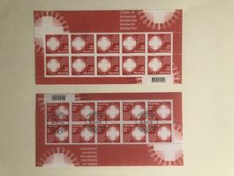 Covit 19 Briefmarken Bögen