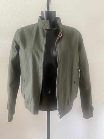 Hoxton London Bomber Jacke Olive Gr. 12