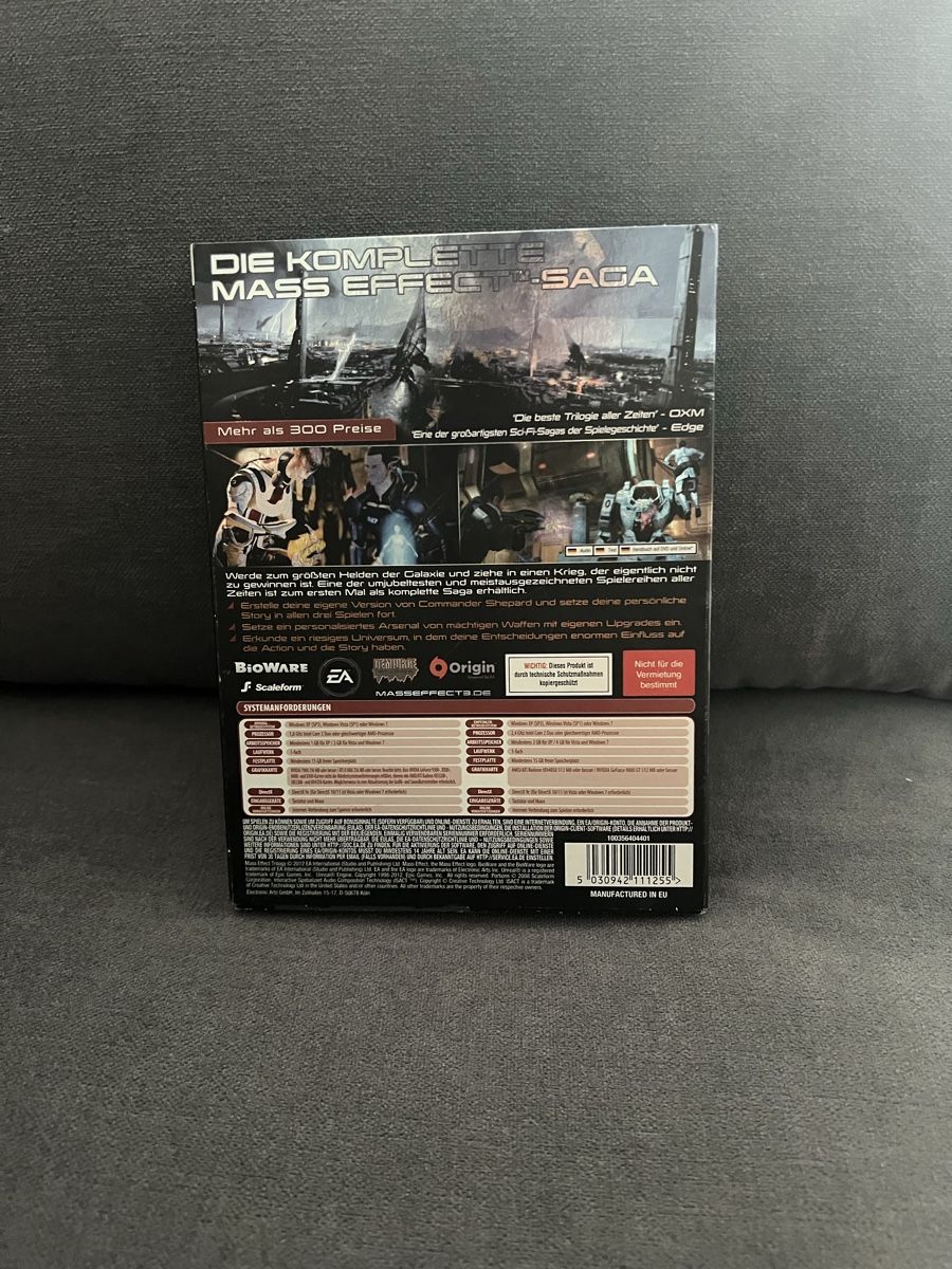 Microsoft Spiele: Mass Effect Trilogy for PC – Gebraucht aus Basel von luc_8ghp 6