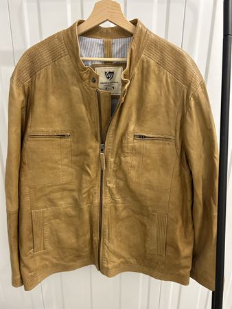 Warren & Parker Lammleder Lederjacke braun