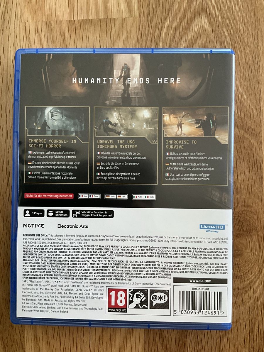Jeux: Playstation 5 Spiel Dead Space neuwertig – D'occasion à Luzern par Eureedudeheit 1