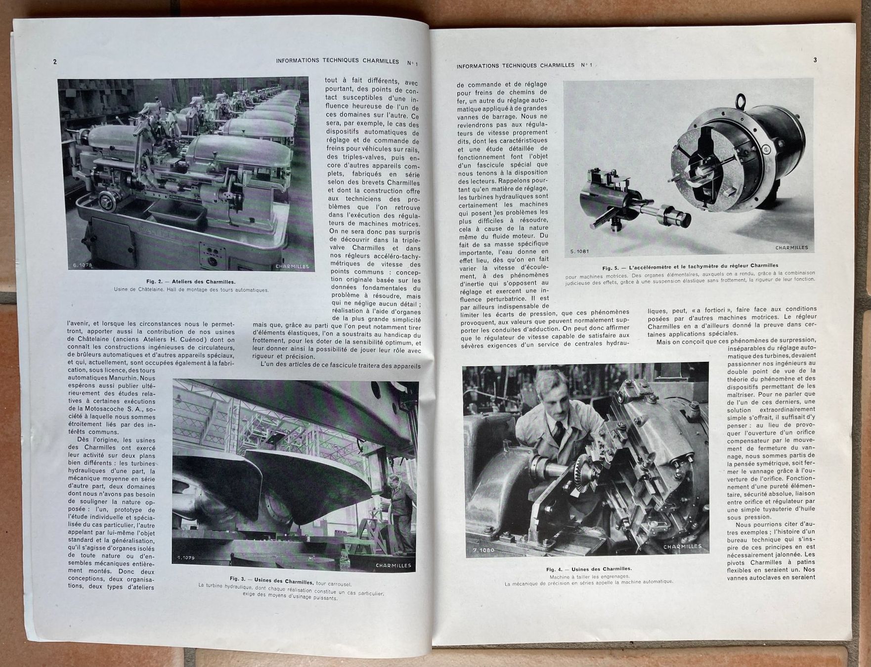 Zeitschriften & Magazine: Charmilles - Informations techniques  N° 1- Mai 1945 – Gebraucht aus Versoix von HELVETICA_1 2