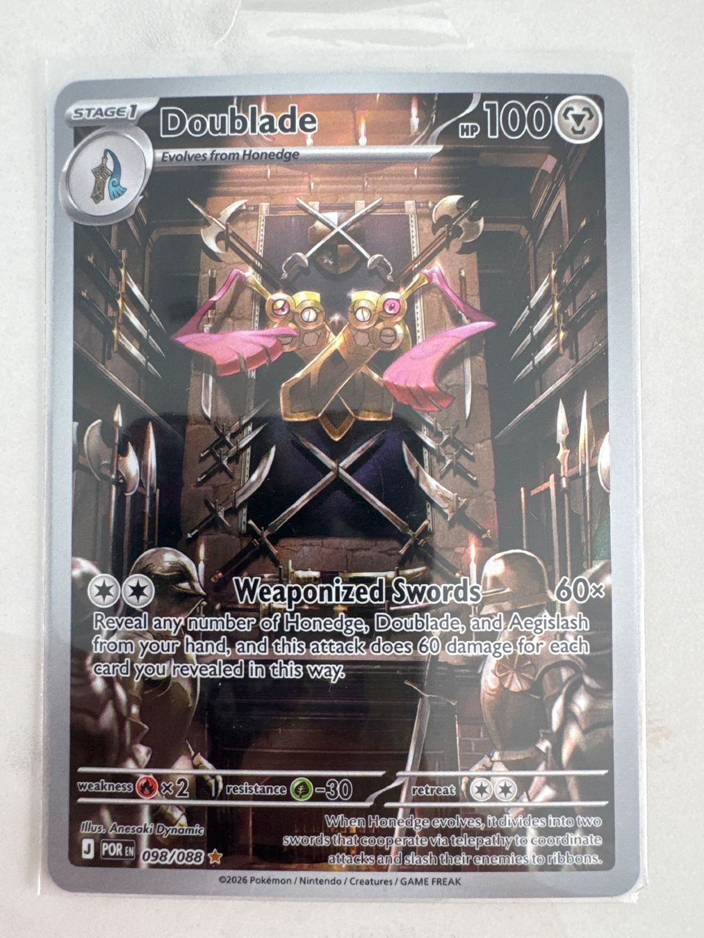 Pokémon Sammelbilder & Trading cards: Doublade POR098 EN - Perfect Order – Neu (gemäss Beschreibung) aus Wil SG von Prof.Eich