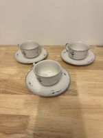 3 Villeroy & Boch Vieux Luxembourg Tassen mit Untertassen